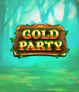 Discover the magical forest of Gold Party slot by Pragmatic Play, featuring a beautifully designed wooden sign decorated with golden letters. The backdrop of misty green forest which adds a touch of enchantment to the game's theme. Great for players who love nature-themed slots, providing a captivating escape. 